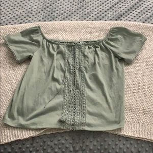 Divided H&M Light Green Patterned Blouse 💚